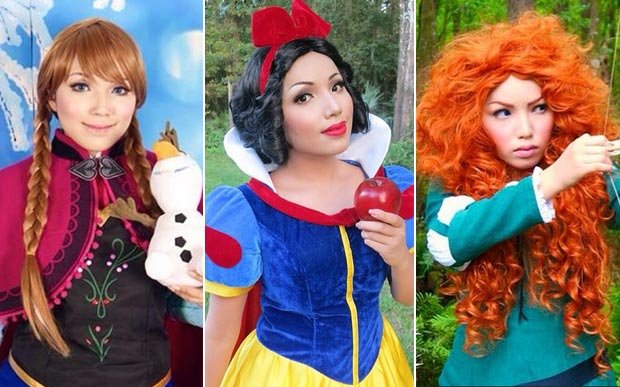 Youtuber se transforma nas princesas da Disney com maquiagem