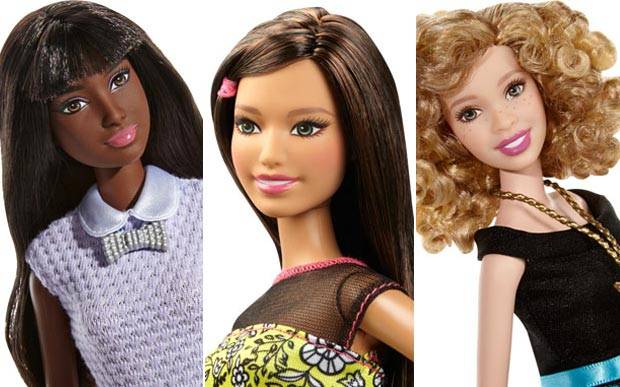 Barbie agora tem bonecas com vários tons de pele e cabelos