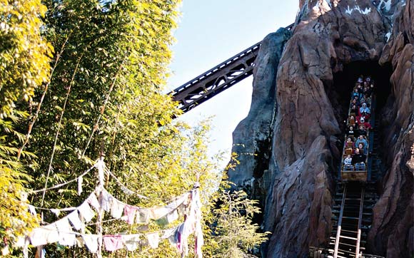 A montanha-russa Expedition Everest vai te apresentar a lenda do Yeti, ou Abominável Homem das Neves, que fica à espreita para atacar quem ousa se aventurar nos trilhos. Fica no parque Animal Kingdom, no Walt Disney World Resort, em Orlando.