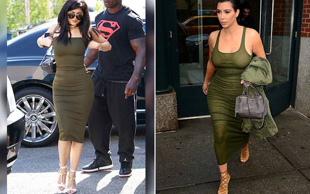 kylie-jenner-kim-kardashian-gemeas-looks-iguais