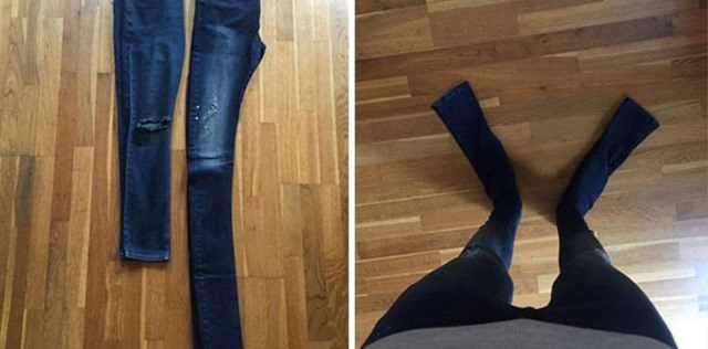 Compras online que não deram certo Jeans para humanos ou para gigantes?