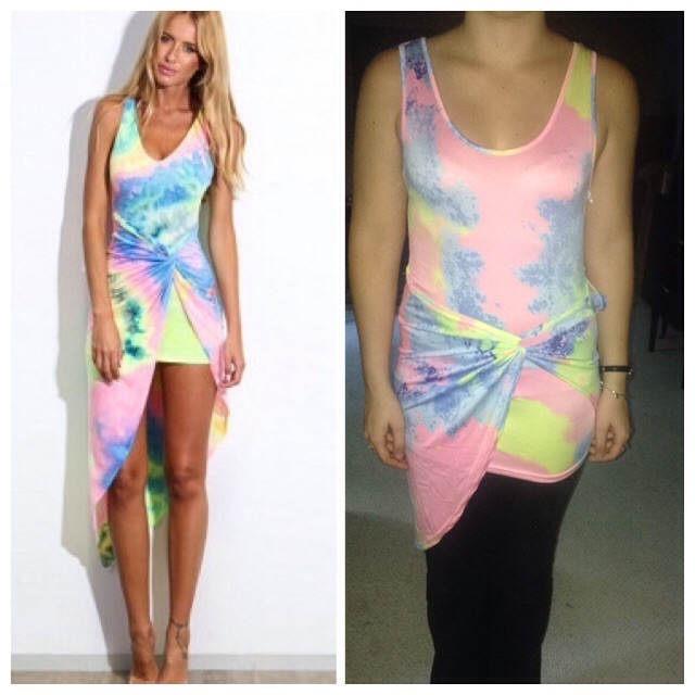 Compras online que não deram certo Era para ser um vestido tie-dye mas... Foto:
