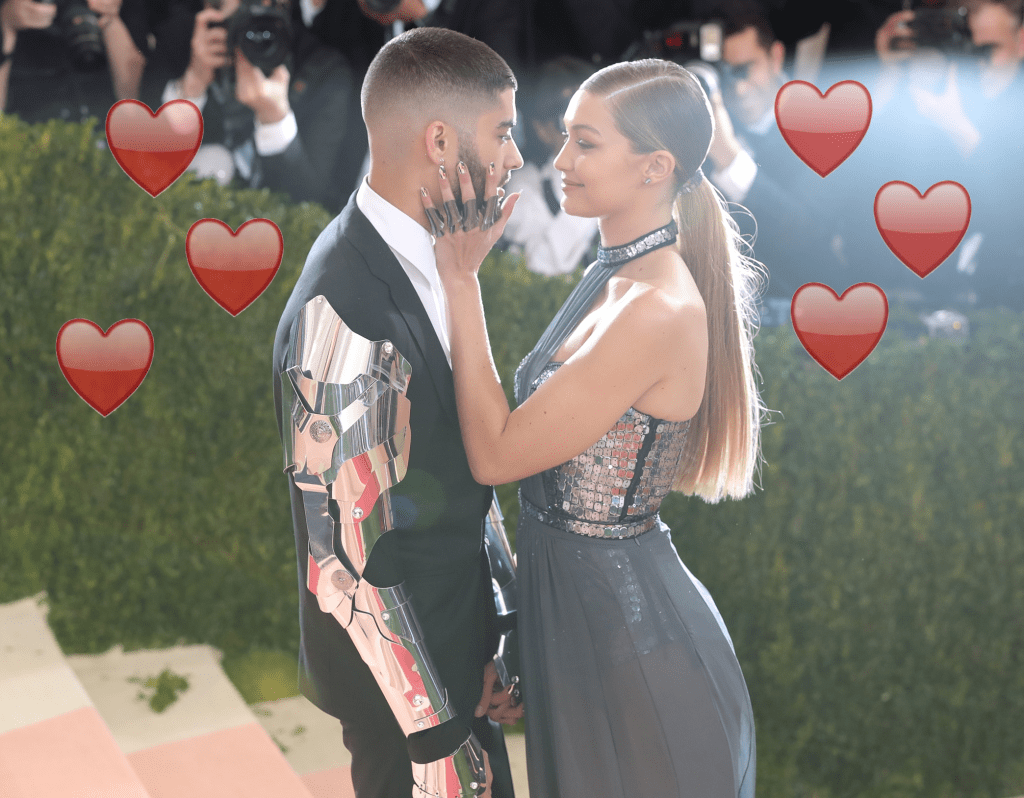 Gigi e Zayn apaixoandos