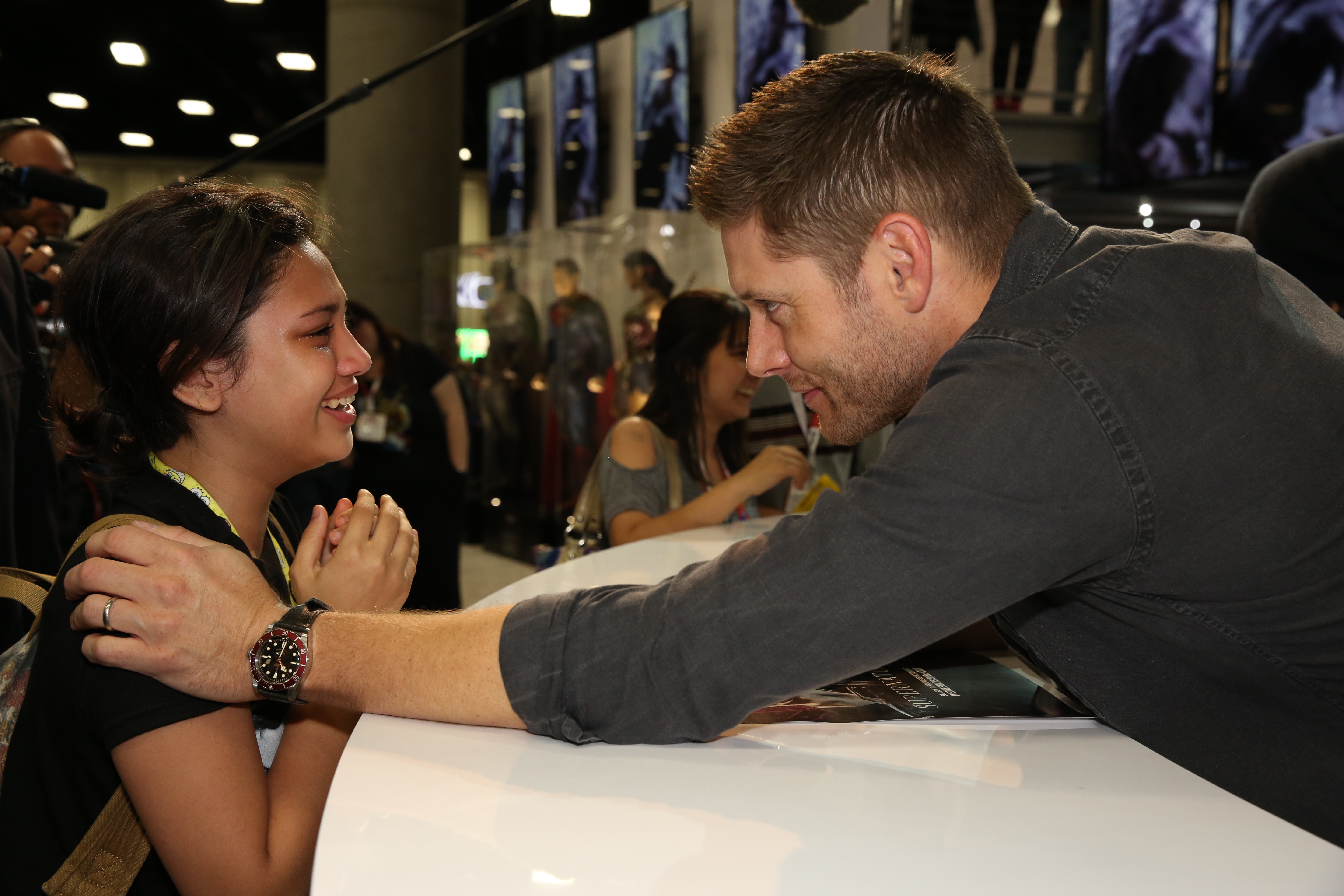 Fã encontrando Jensen Ackles