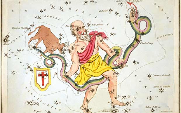 Reprodução Esse seria o símbolo da constelação Ophiuchus.