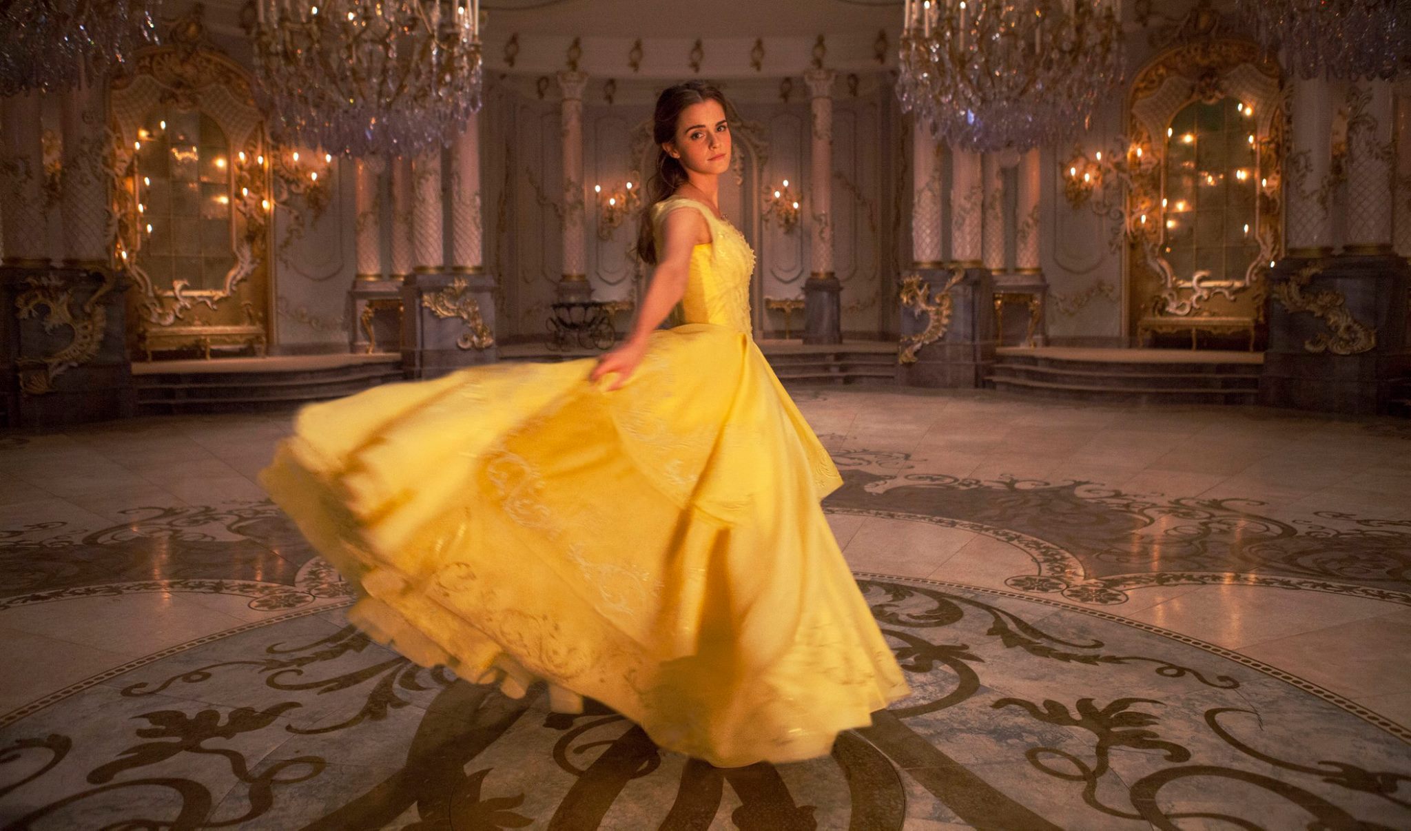 a-bela-e-a-fera-emma-watson-vestido Divulgação/Disney