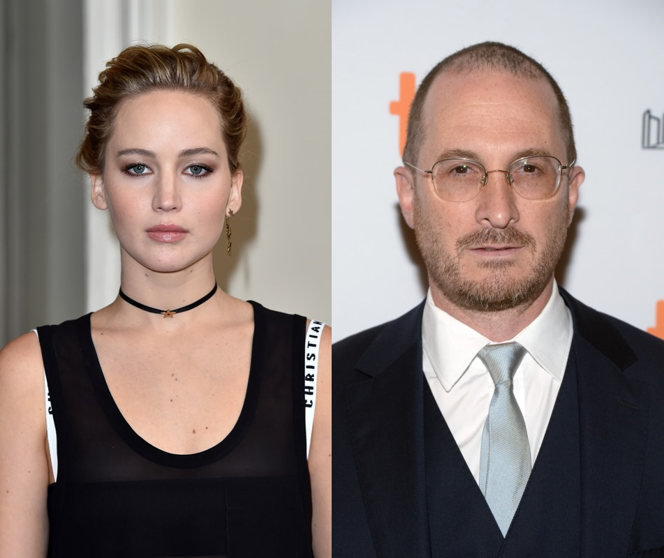 Jennifer Lawrence e Darren Aronofsky se beijam em novas fotos