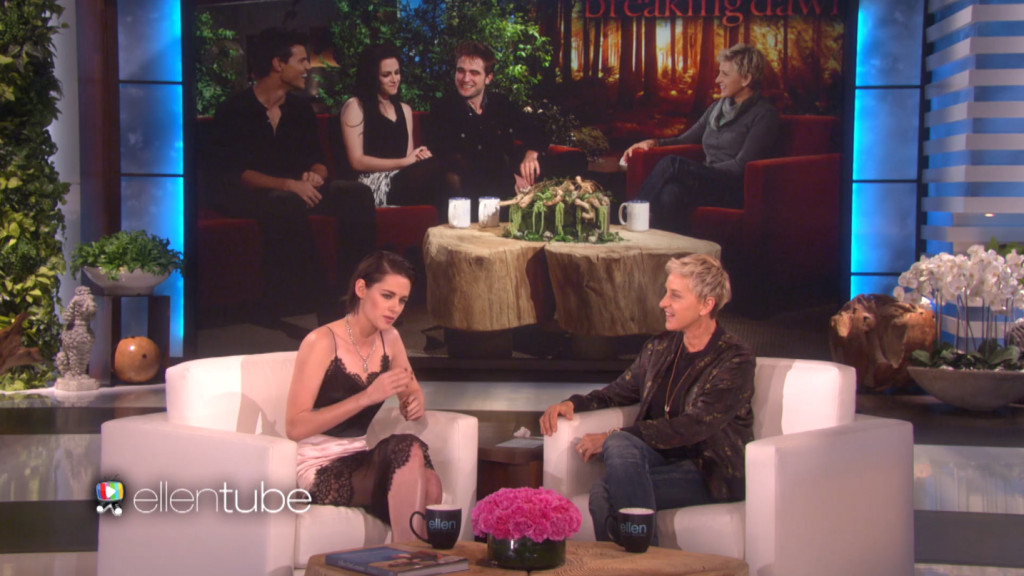 Kristen Stewart relembra época de Crepúsculo no The Ellen Show