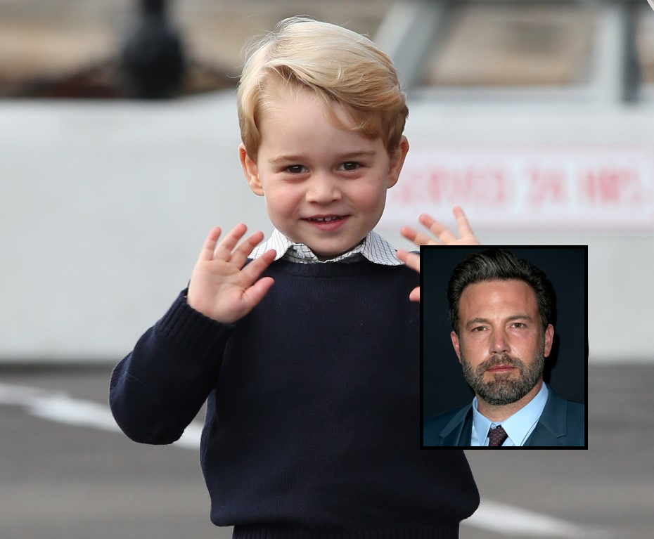 Príncipe George passou resfriado para filho de Ben Affleck