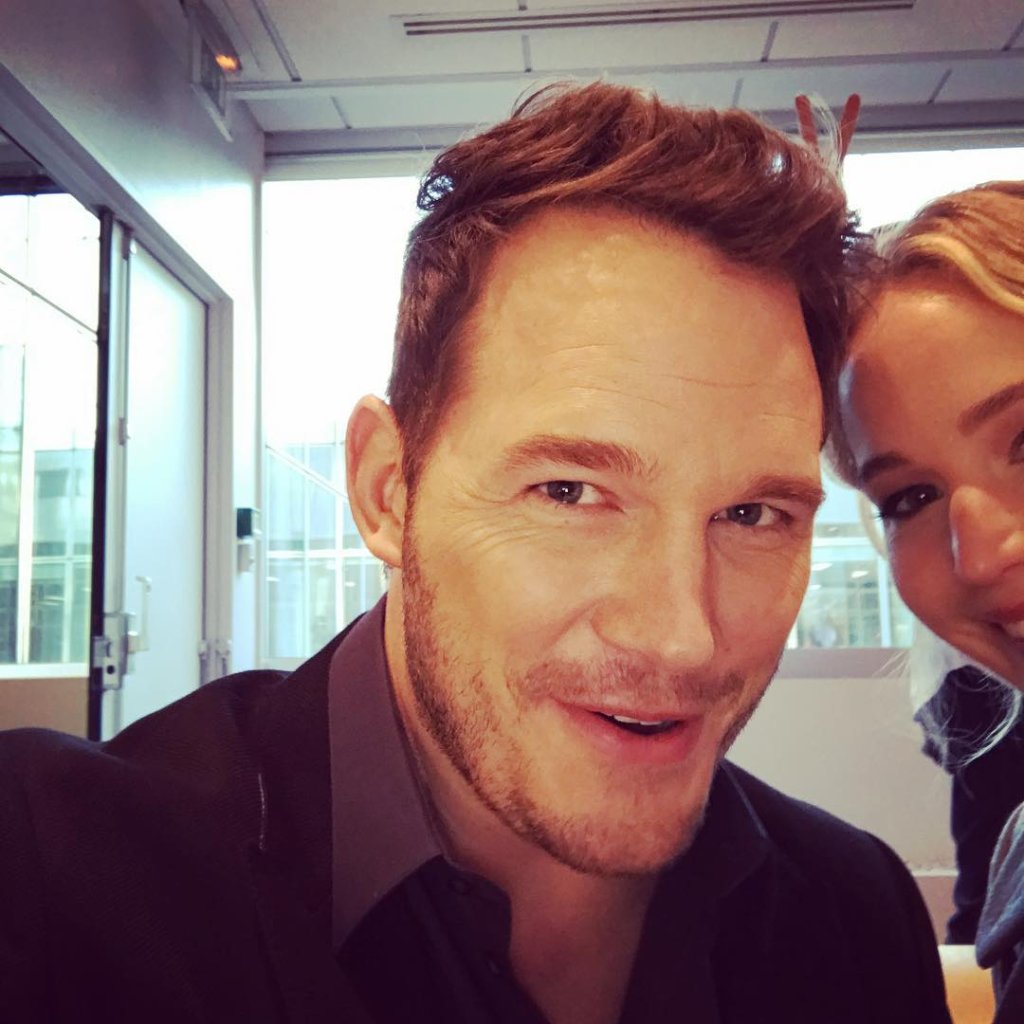 Zoeira! Chris Pratt corta Jennifer Lawrence de todas suas fotos