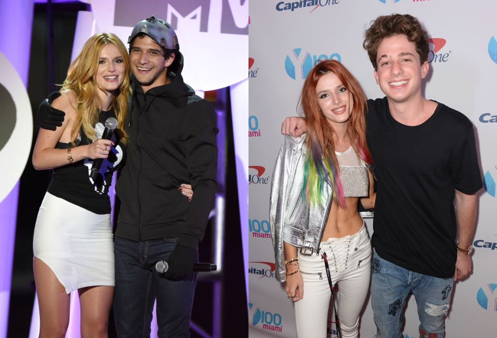 Bella Thorne posta foto com Tyler Posey e Charlie Puth responde
