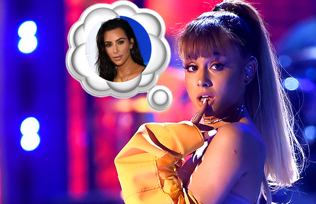 Seguidores comparam cabelo de Ariana Grande ao de Kim Kardashian