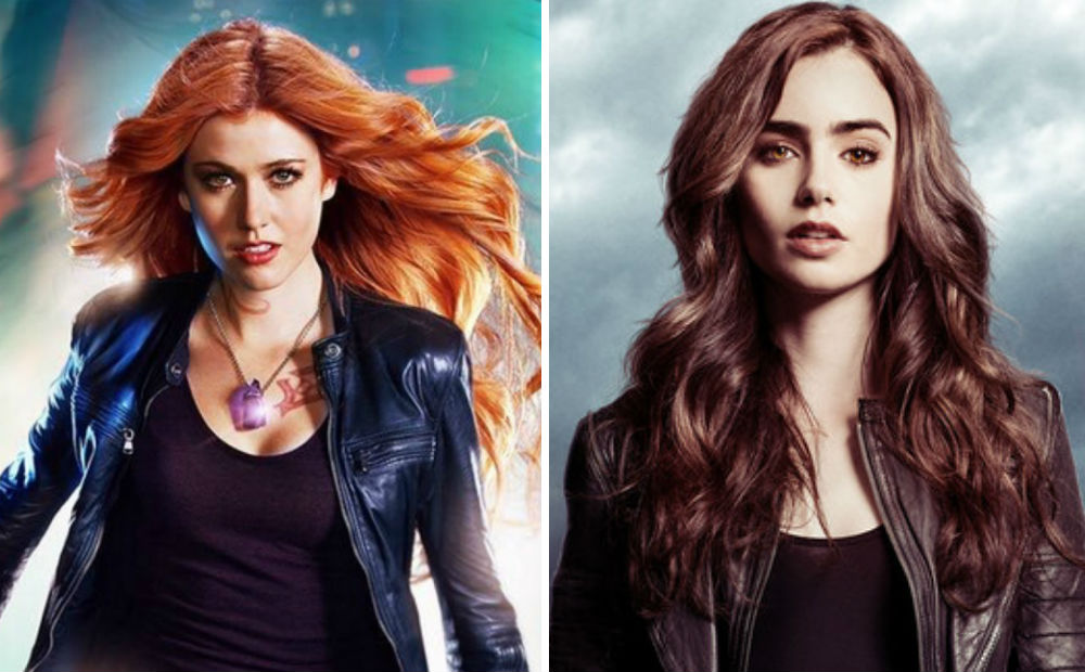 Duas vezes Clary! Katherine McNamara encontra Lily Collins