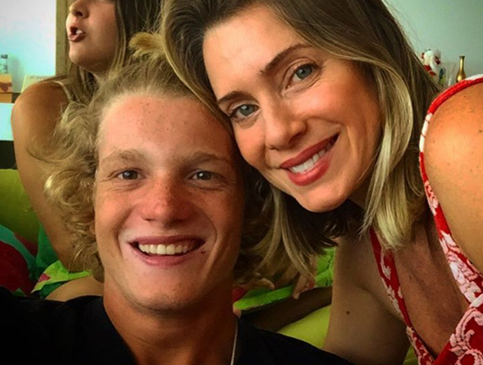 Filho de Marcello Novaes e Letícia Spiller derruba carro na praia