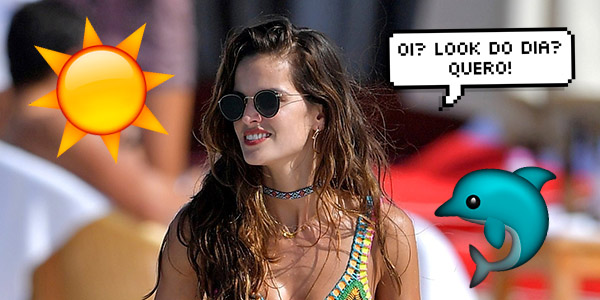 Look do dia: Izabel Goulart aposta em biquíni lindo de crochê