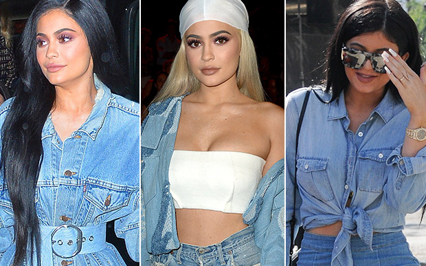 3 lições de como usar jeans com jeans com a Kylie Jenner