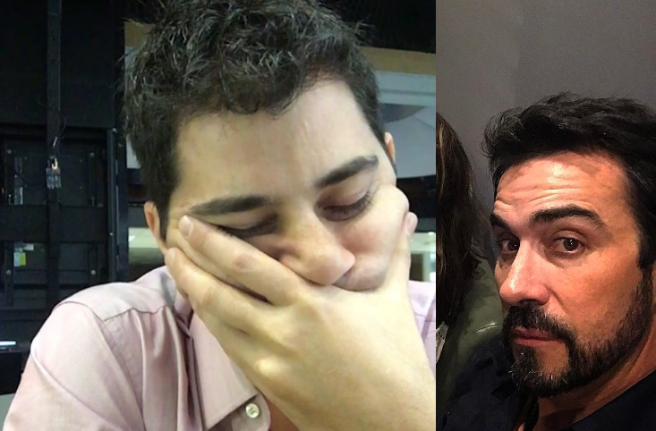 Evaristo Costa leva “bronca” do Pe. Fábio após selfie com sono