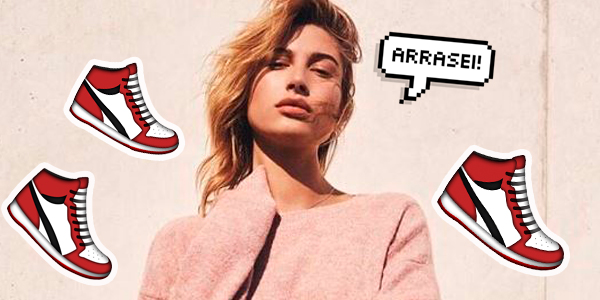 Nada de salto! Hailey Baldwin usa tênis em look de casamento