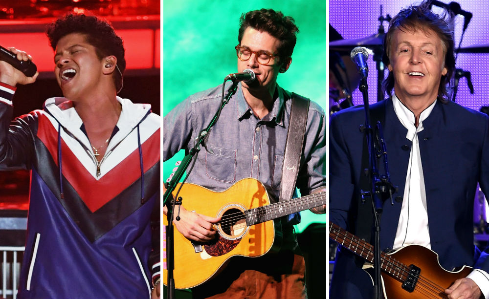 Bruno Mars, John Mayer e Paul McCartney devem vir ao Brasil!