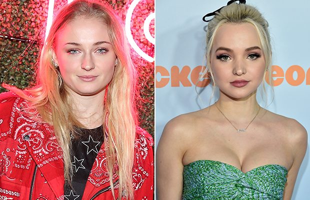 Sophie Turner e Dove Cameron bancaram as gêmeas de cabelo!