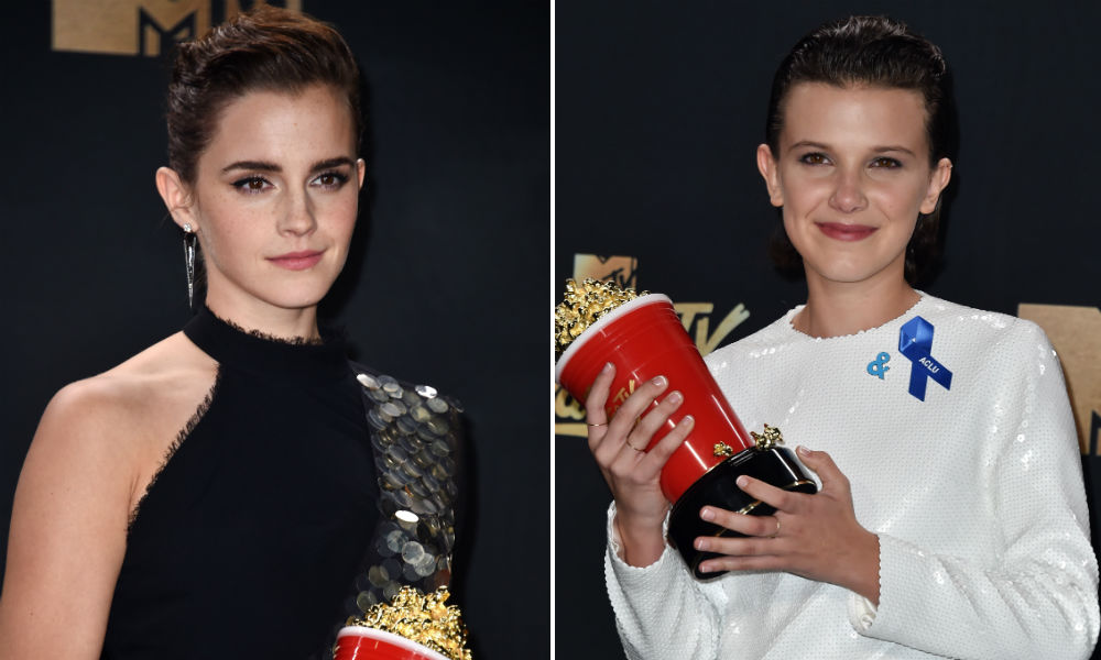 Morremos com o encontro entre Emma Watson e Millie Bobby Brown