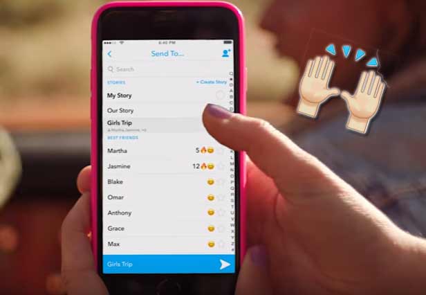 Atualização do Snapchat permite criar stories com os amigos