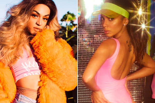 Anitta e Pabllo Vittar brilham com looks parecidos na Parada LGBT