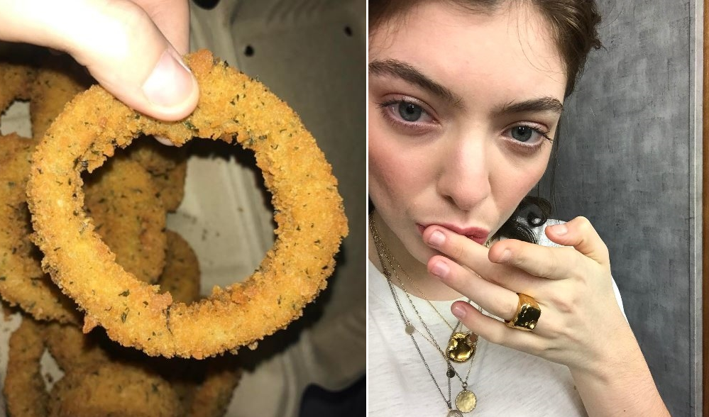 Lorde tinha um Insta só com fotos de anéis de cebola. What!?