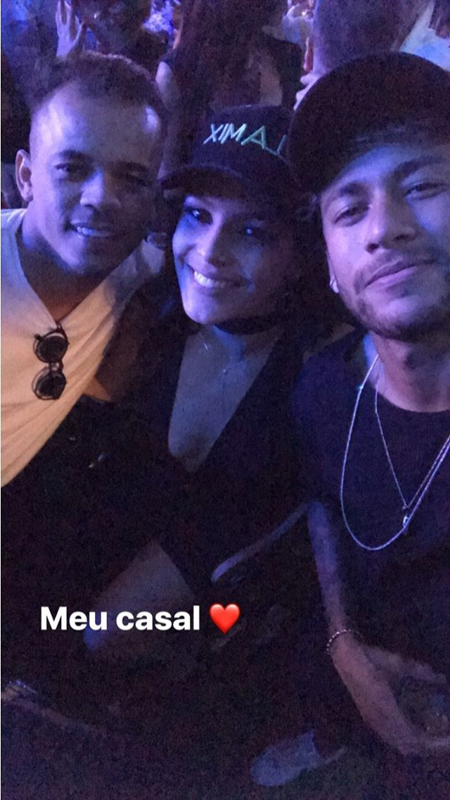 Neymar posta foto com ex-BBB Emilly e seu amigo: “Meu casal”