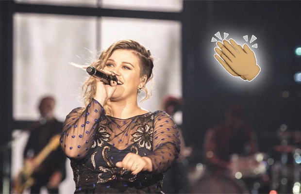 Kelly Clarkson é chamada de gorda e rebate: 'E ainda sou demais!'