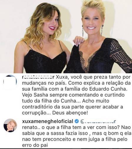 Sasha Meneghel “rouba” peça de roupa da mãe: “Reconhece, Xuxa?”