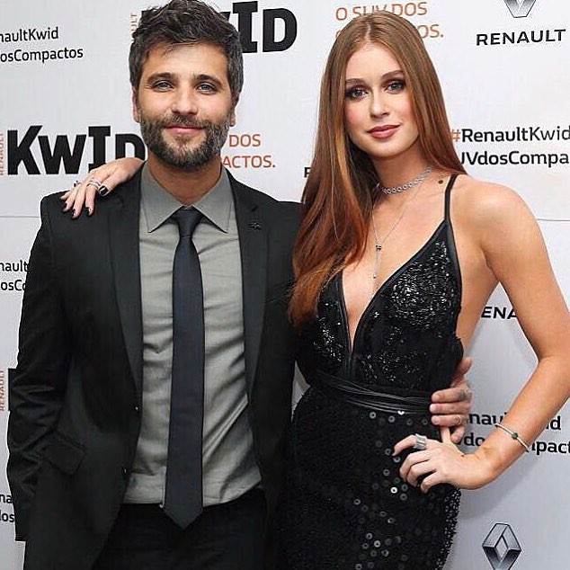 Marina Ruy Barbosa e Bruno Gagliasso trocam sustos em filmagens