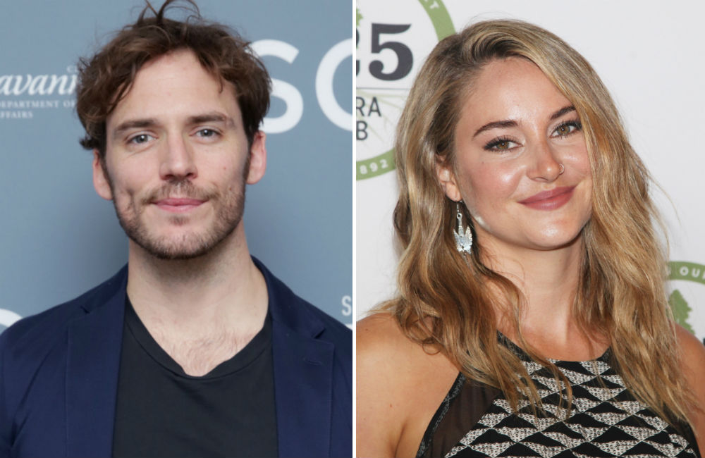 Sam Claflin pega maiô emprestado de Shailene Woodley. Oi?