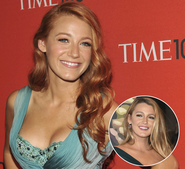 Blake Lively de cabelo ruivo