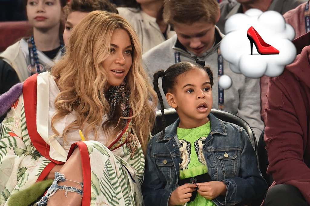 Em vídeo, Blue Ivy “rouba” sapato pink de Beyoncé e é muito fofo!