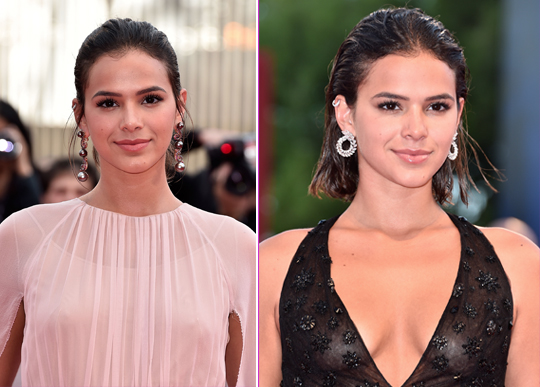 Bru Marquezine apostou em dois vestidos transparentes lacradores
