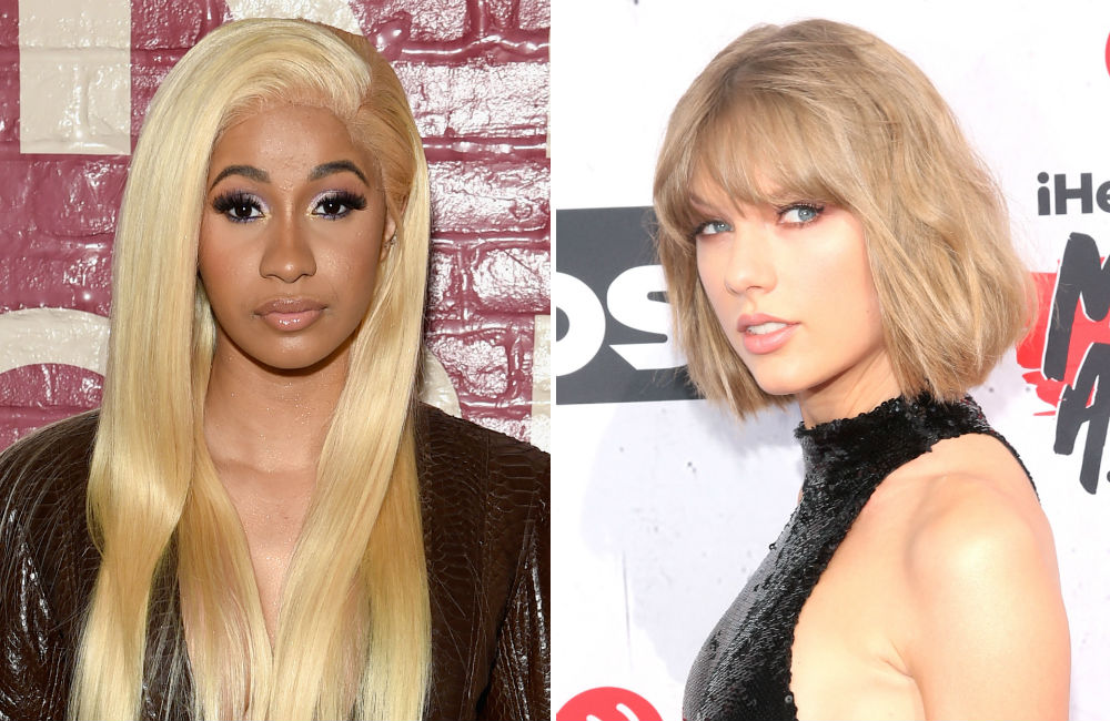 Cardi B ganha buquê de Taylor Swift após desbancá-la nas paradas