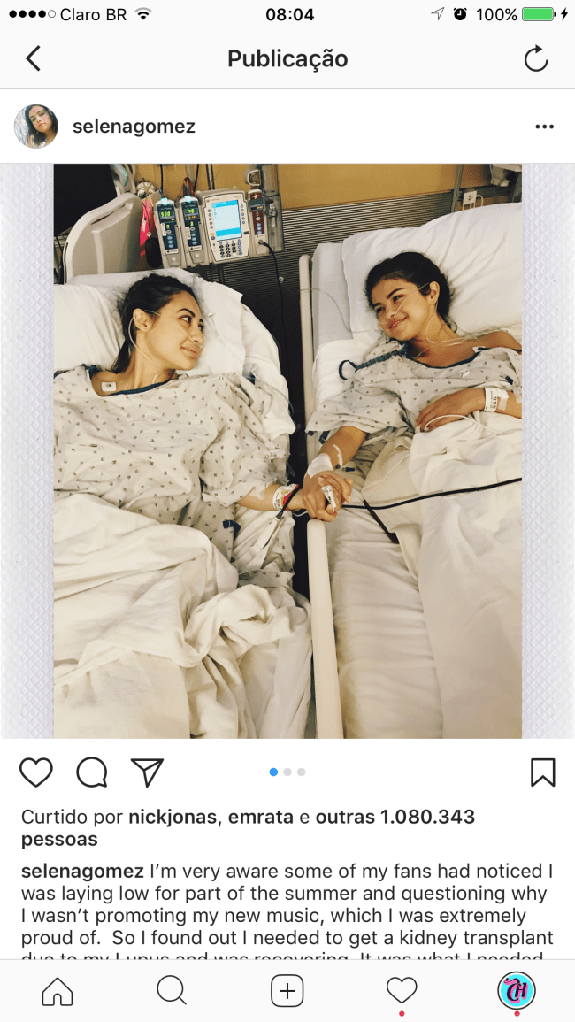 Selena Gomez - Lúpus - Transplante de rim Selena Gomez - Lúpus - Transplante de rim