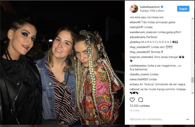 Isabella Santoni apropriação cultural