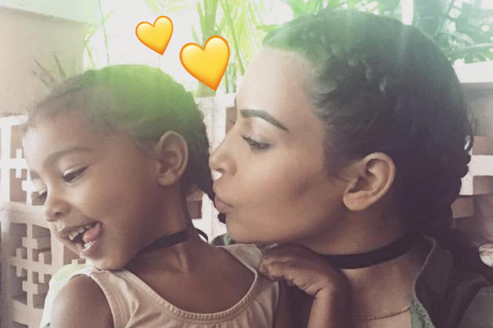 Kim Kardashian leva North West ao show de Katy Perry