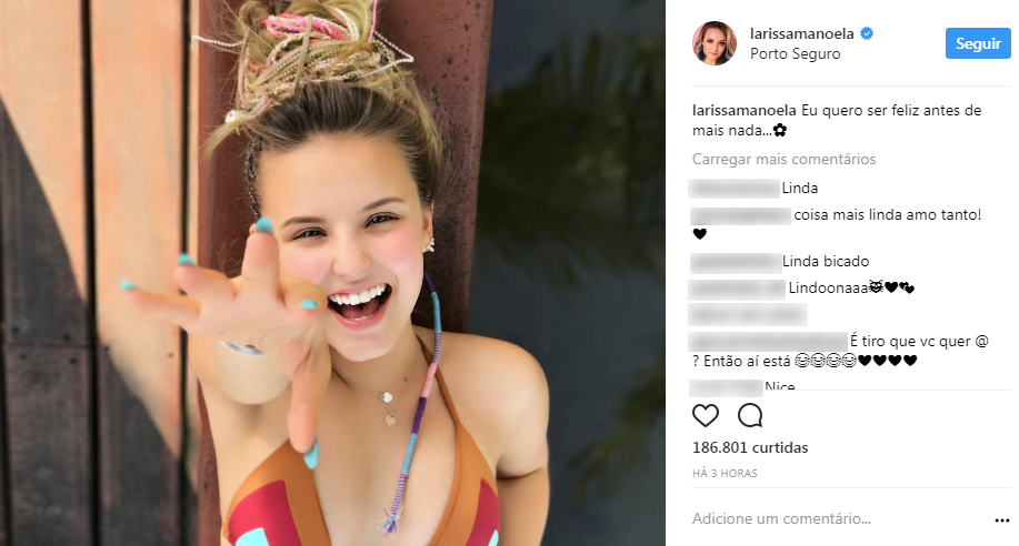 Reparou que Larissa Manoela faz as melhores legendas no Insta?