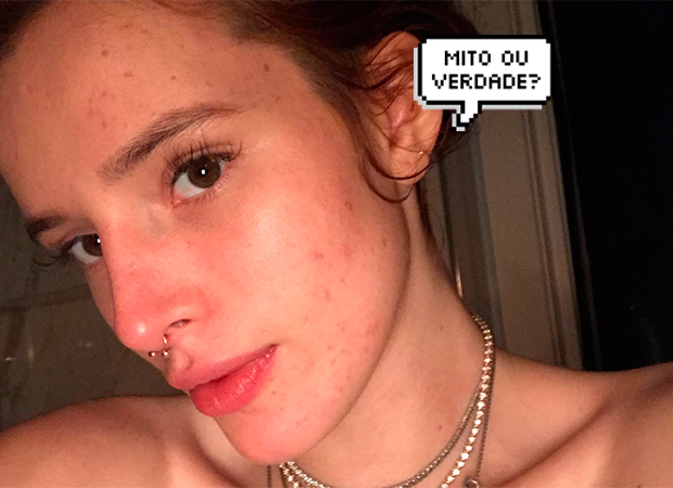 bella thorne pele espinha