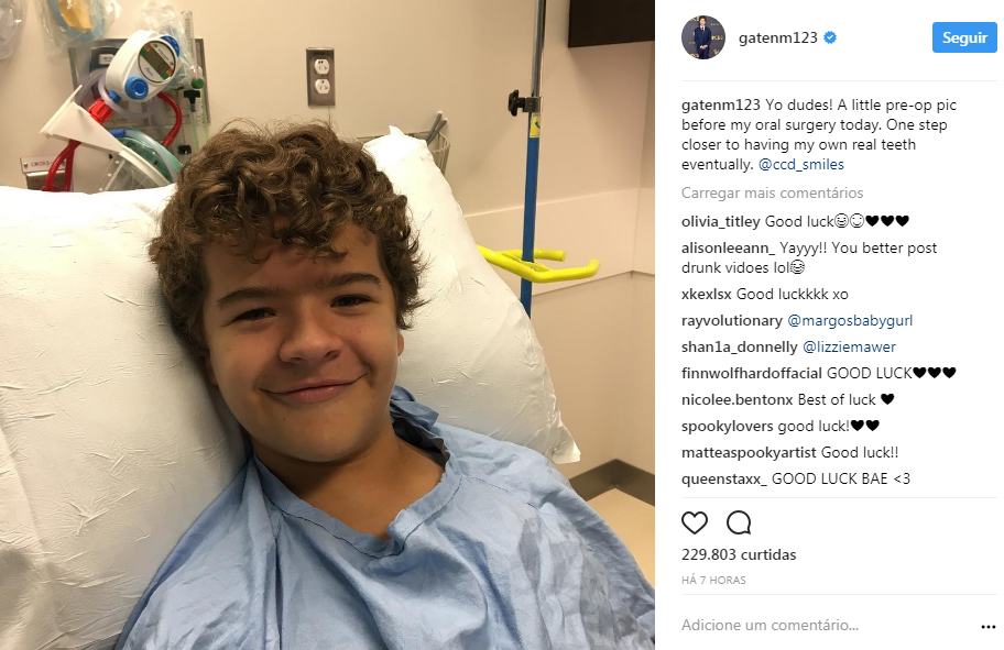 Gaten Matarazzo De Stranger Things Faz Cirurgia Para Ter Dentes 0435