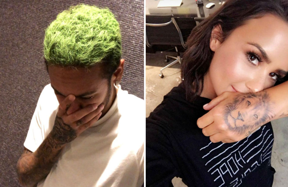 Eita Neymar Faz Tatuagem Igual A De Demi Lovato