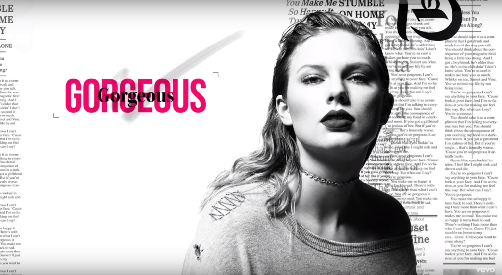 Taylor Swift está fascinada pelo boy em Gorgeous, seu novo single