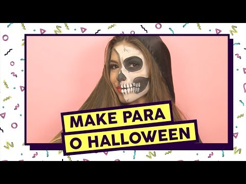 Plantão da Beleza: tutorial de make de caveira para o Halloween