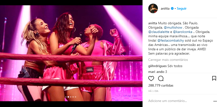 Anitta se diverte ao lembrar falha em festa: “Impagável!”