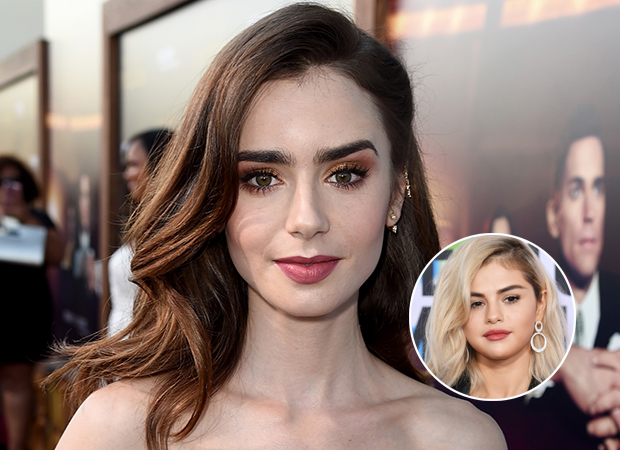 Lily Collins aparece loira e fãs a comparam com Selena Gomez