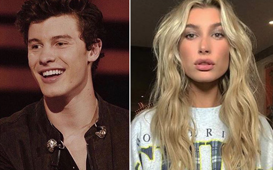 Shawn Mendes e Hailey Baldwin ficaram grudados em festa pós-EMA