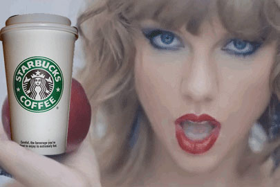 As lojas do Starbucks só estão tocando músicas da Taylor Swift!